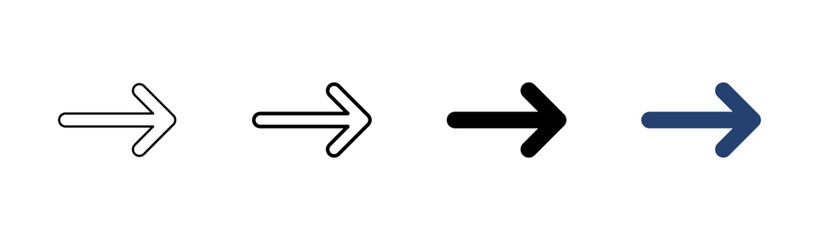 Obraz premium Arrow icon set. Arrow symbol. Arrow sign for your web design.