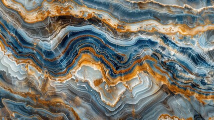 Fototapeta premium Luxurious Tiger Eye Blue Slab for Wall and Floor Tiles