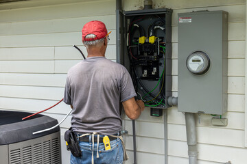 electrician at work