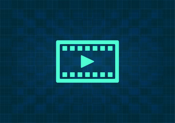 Fototapeta premium vector illustration on blue background