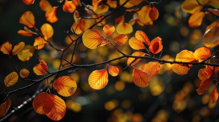 Autumn foliage in natural setting image