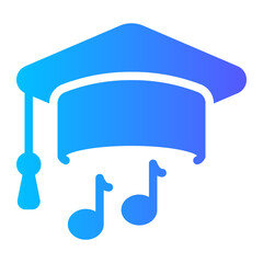 music gradient icon