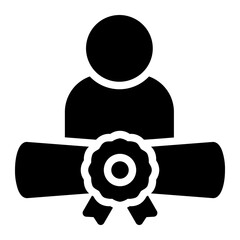 student glyph icon