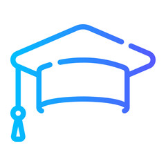 graduation gradient icon