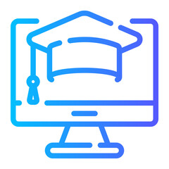 monitor gradient icon