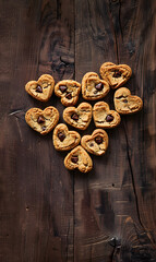 cookies and bread in an illustrator doodle graphic style