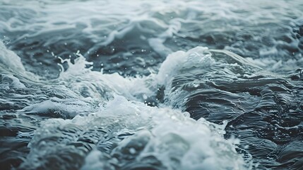 Meeting of river and sea waves