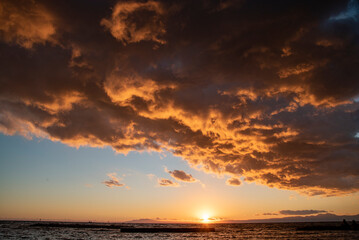 葉山　諏訪下海岸5　夕陽