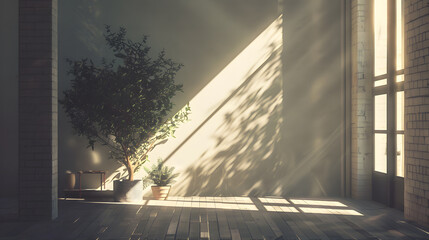 Fototapeta premium Minimalist realistic setup