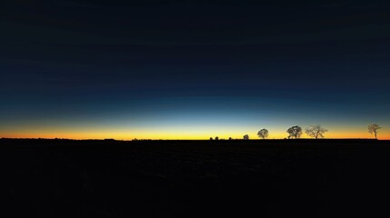 A beautiful sunset with a tree in the foreground. Generate AI image