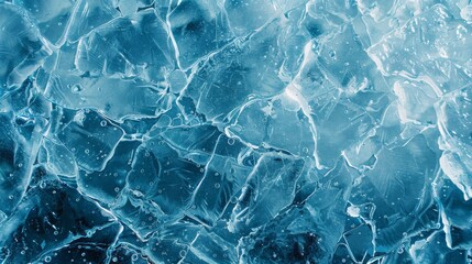 Realistic Clear Blue Ice Surface Texture for Winter and Nature Designs