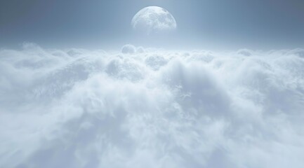 Obraz premium full moon over the sea