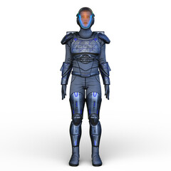 サイバーマン　3DCGレンダリング