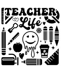 Obraz premium Teacher T-shirt design / Teacher SVG / Teachers