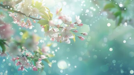 Colorful Blooms in a Garden. Springtime beauty concept