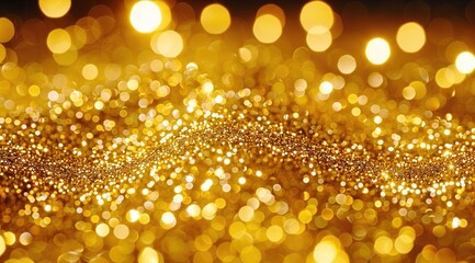 golden christmas lights