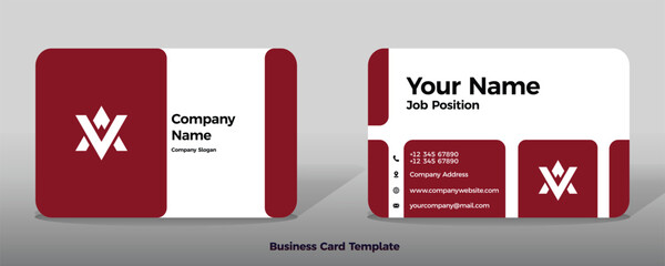 Business card template vector color abstract geometry card business finance industrial people dark