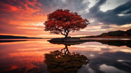 beautiful nature landscape panoramic photo