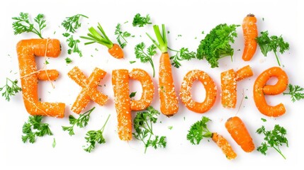 Travel and adventure symbol created in Baby Carrot Typography.