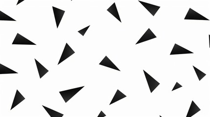 A white background is covered in a pattern of black triangles
