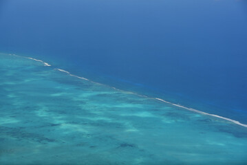 AERIALS- Bahamas- The Coastline of Mayaguana From 5,000 Feet