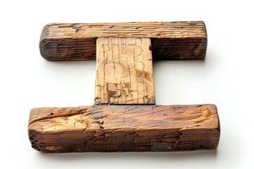 Fototapeta premium A close up of a wooden cross on a white surface