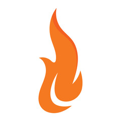 sign of fire flame logo vector icon illustration