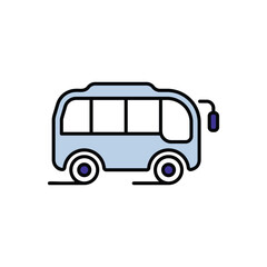 Bus icon design with white background stock illustration