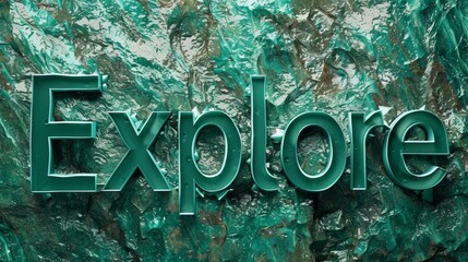 Green Marble Travel adventure concept art poster.