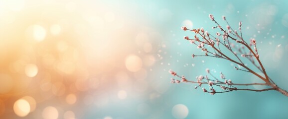 Dreamy abstract travel landscape, soft natural lighting, copy space