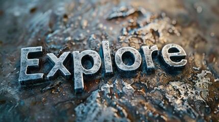 Silver Travel adventure concept art poster.