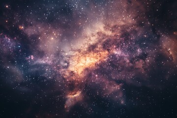 Obraz premium Majestic Nebula: Expansive beauty in the tranquil realm of the cosmos, showcasing the grandeur and stillness of the astral world.