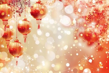 Fototapeta premium Festive New Year Celebration. Joyful party decorations and confetti on dark background