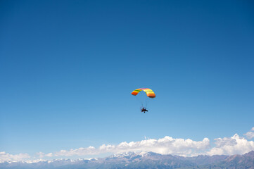 paraglider in the sky