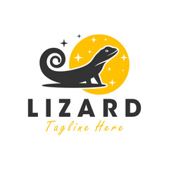 reptile lizard illustration logo