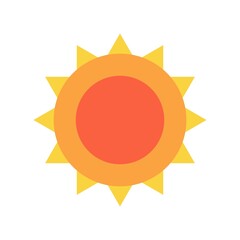 summer sun icon abstract background