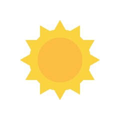 yellow sun icon star shaped sun abstract background vector illustration