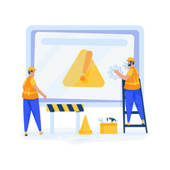 Site under maintenance vector illustration