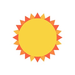 yellow sun icon golden star label