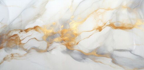 Naklejka premium White and gold marble texture background design for your creative design