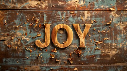 Brown Happiness and euphoria concept art poster.