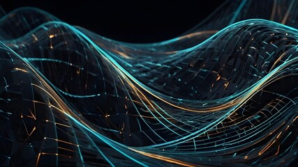 abstract background with glowing lines