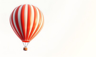 Fototapeta premium Hot Air Balloon on a white background
