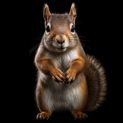 Fototapeta premium squirrel in the balck background