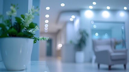 blur luxury in home defocused clinic interior abstract background : Generative AI