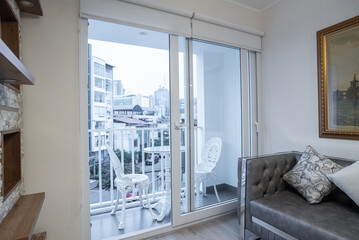 Balcony view of apartment building