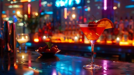 deluxe city cocktail bar experience : Generative AI