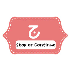 sign stop of quran continue or stop