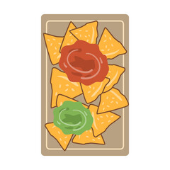 Tomato Salsa and Guacamole with Tortilla Chips