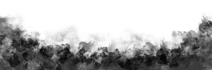 isolated black fog cloud effect
